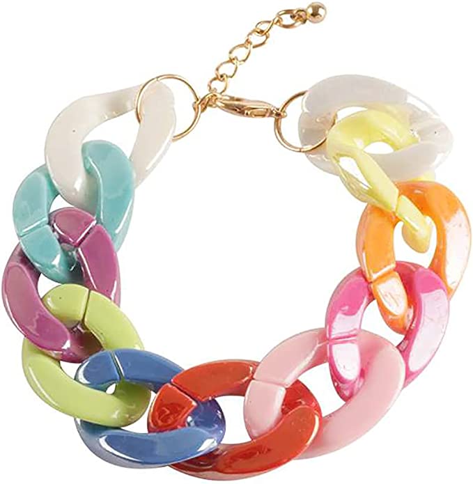 Acrylic store chain bracelet