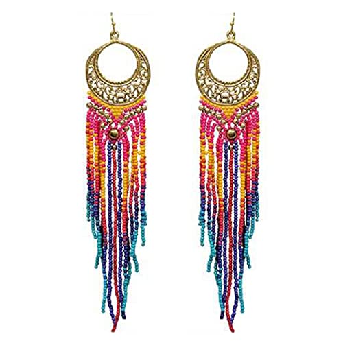 Extra long sales tassel earrings