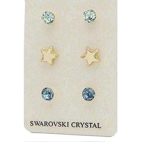 Swarovski stud sales earrings set