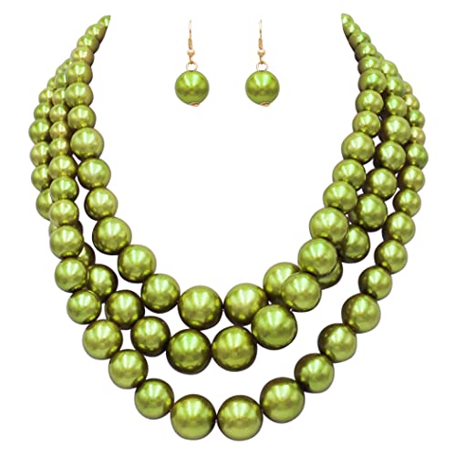 Lime green hot sale jewelry sets