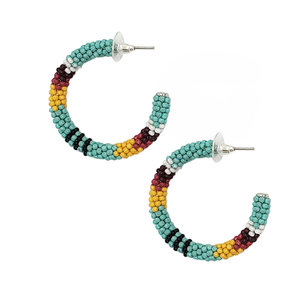 Panacea Faceted Beads Hoop Earrings at Von Maur