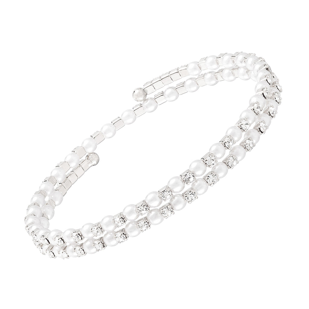 Crystal Rhinestone Criss Cross Flexible Wire Cuff Bracelet, 2.5 (Rainbow  Crystal Double Cross Gold Tone)