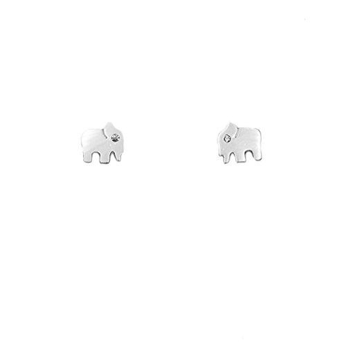 White gold elephant on sale earrings