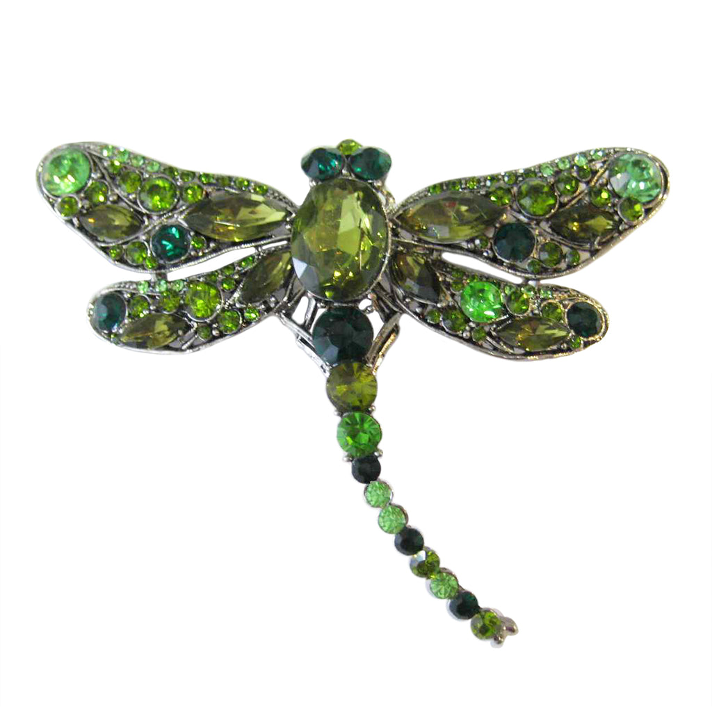 Green Blue Vintage Design Crystal Rhinestone Dragonfly Brooches for Wo –  Gifts with Love and Art