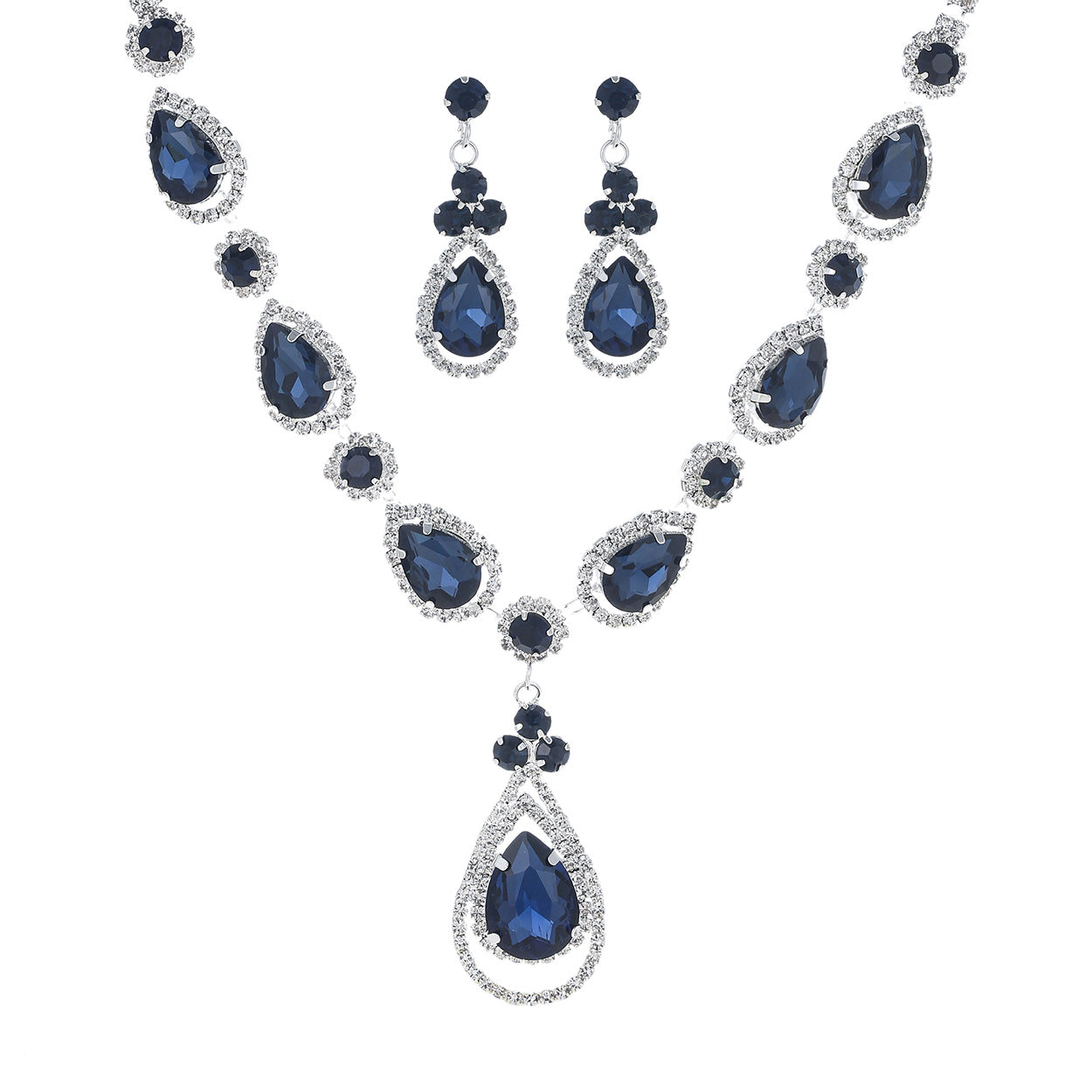 Sapphire hot sale bridal necklace