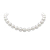 Timeless Classic Simulated Pearls Knotted Strand Necklace With Easy Connect Clasp (12mm, 16", White Silver Tone)