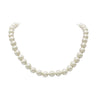 Timeless Classic Simulated Pearls Knotted Strand Necklace With Easy Connect Clasp (10mm, 18", Cream Gold Tone)