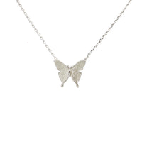 Dainty Gold Dipped Pendants On Cable Chain Necklace On Inspritions Gift Giving Card, 16"+2" Extender (Transfomation Butterfly, White Gold Dipped)