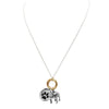 Adorable Animal Charms Changeable Pendant Necklace, 18"+3" Extender (Bulldog)