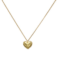 Dainty Gold Dipped Pendants On Cable Chain Necklace On Inspritions Gift Giving Card, 16"+2" Extender (Good Heart, Gold Dipped)