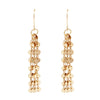 Unique Polished Light Weight Flat Chain Links Fringe Drop Earrings, 2.5" (Gold Tone)