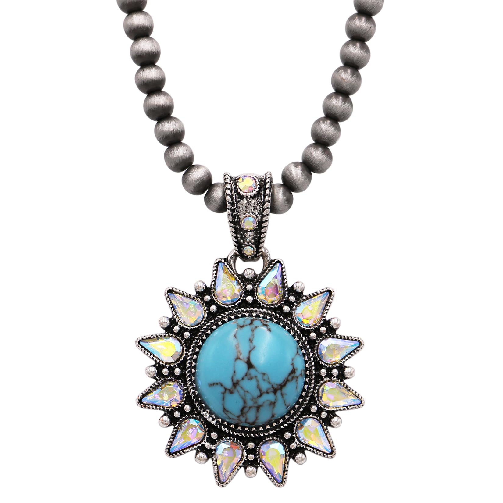 Turquoise 'cowboy' medallion choker. deals 16