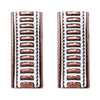 Women's Cowgirl Chic Unique Statement Western Copper Tone Textured Bar Earrings, 1.75"