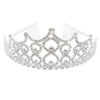 Stunning Silver Tone Crystal Rhinestone Ornate Queen's Bridal Wedding Crown Tiara Headpiece, 1.75" (Seven Point Design)