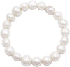 High Luster Freshwater Pearl Stretch Bracelet, 2.25" (10mm)