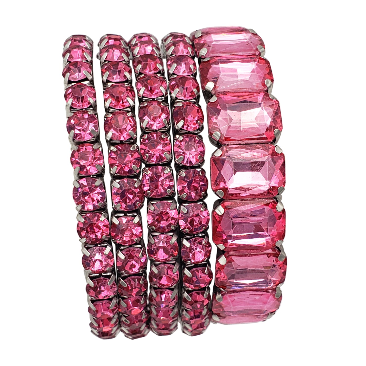 Pink Crystal Diamond Bead Bracelet - Treasure Hustlers - Jewelry, Bracelets  & Anklets - ArtPal