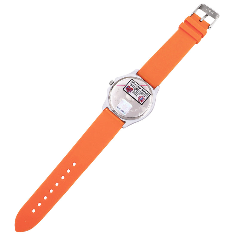 Women's Licensed Collegiate University Adjustable Silicone Band Team Spirit Ladies Sport Wrist Watch, 9.5" (Clemson University Fighting Tigers)