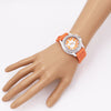 Women's Licensed Collegiate University Adjustable Silicone Band Team Spirit Ladies Sport Wrist Watch, 9.5" (Clemson University Fighting Tigers)