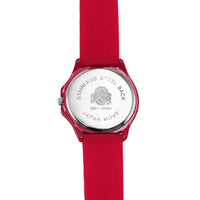 Women's Licensed Collegiate University Adjustable Silicone Band Team Spirit Ladies Sport Wrist Watch, 9.5" (Ohio State University Buckeyes)