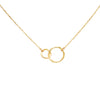 Dainty Gold Dipped Pendants On Cable Chain Necklace On Inspritions Gift Giving Card, 16"+2" Extender (Best Friends Set Of 2 With CZ Crystal, Gold Dipped)