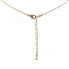 Dainty Gold Dipped Pendants On Cable Chain Necklace On Inspritions Gift Giving Card, 16"+2" Extender (A Piece Of Me Flowers With CZ Crystals, Gold Dipped)