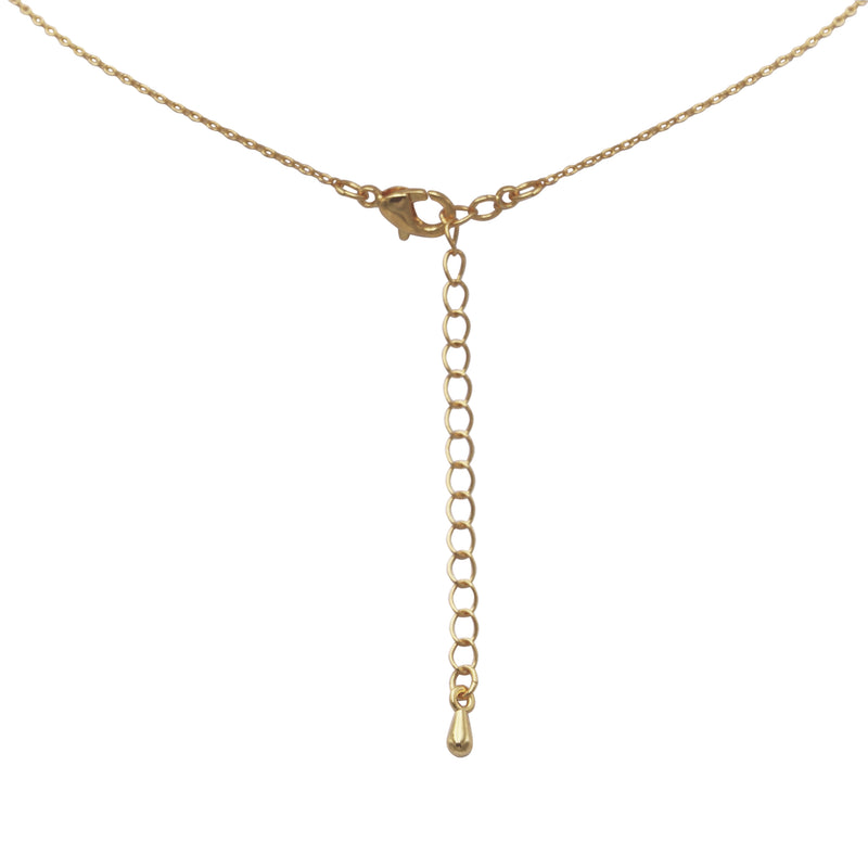 Dainty Gold Dipped Pendants On Cable Chain Necklace On Inspritions Gift Giving Card, 16"+2" Extender (World's Most Treasured With Freshwater Pearl, Gold Dipped)