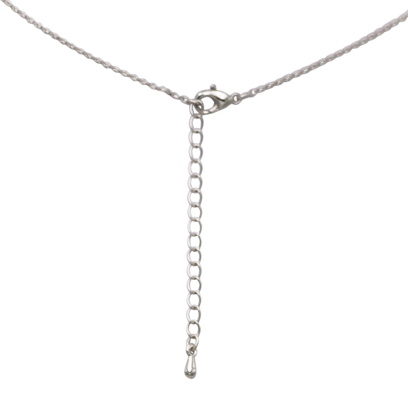 Dainty Gold Dipped Pendants On Cable Chain Necklace On Inspritions Gift Giving Card, 16"+2" Extender (Tiny Umbrella Mushroom with CZ Crystals, White Gold Dipped)