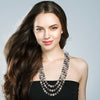 Stunning Simulated Pearl Knotted Long Endless Strand Necklace (96", Neutral Mix, 12mm)