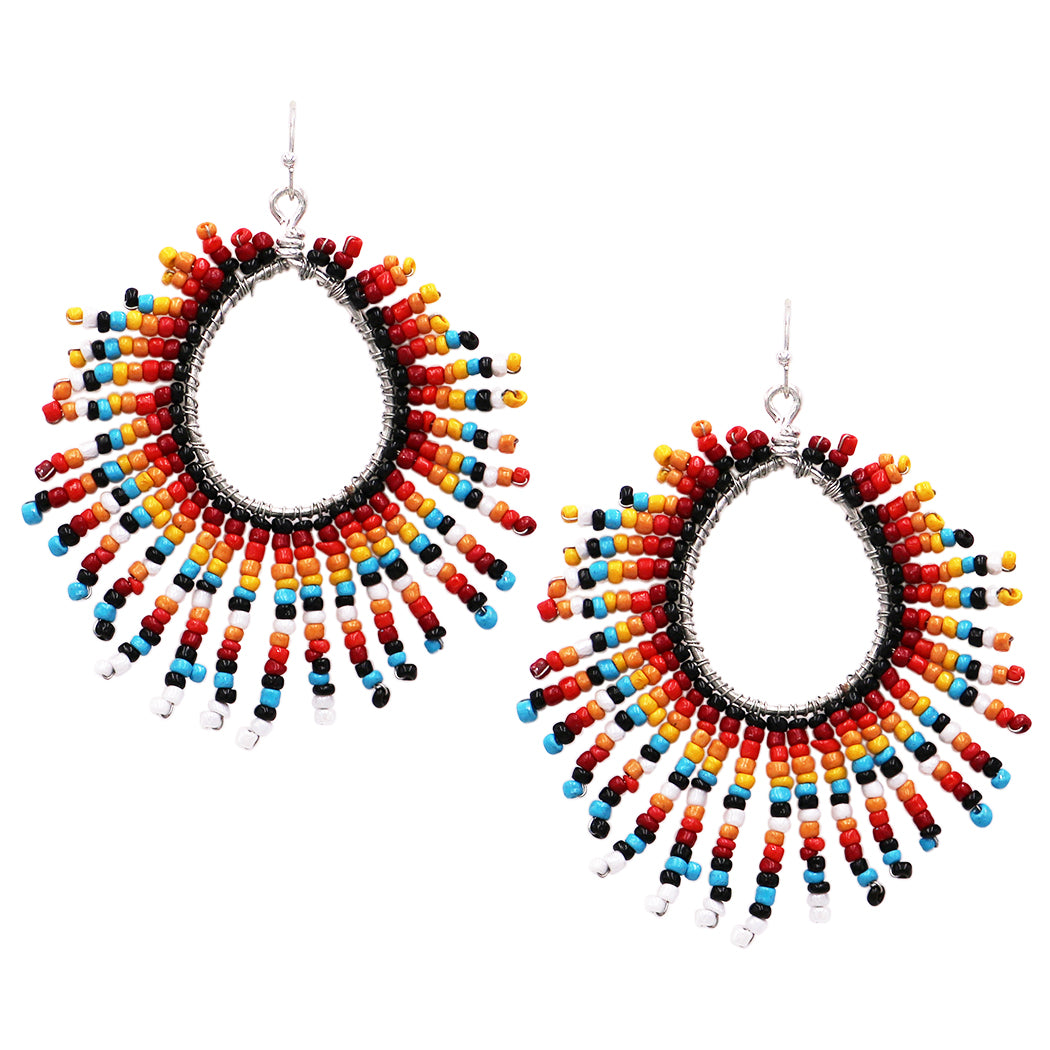 Bohemian on sale hoop earrings