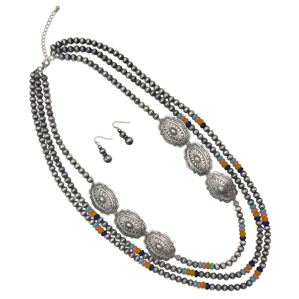 Howlite Pearl cheapest Necklace Jewelry Set