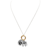 Adorable Animal Charms Changeable Pendant Necklace, 18"+3" Extender (Bulldog)