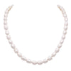 Mermaid Chic Natural Textured 10mm Freshwater Pearl Strand Necklace, 20"