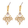 Women's Premium Cubic Zirconia Baguette Topped Teardrop Dangle Hypoallergenic Earrings, 1.25"