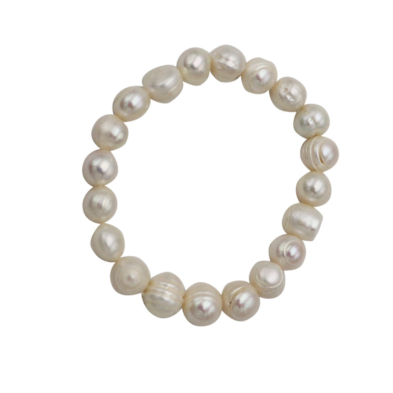 High Luster 6mm Freshwater Pearl Stretch Bracelet, 2.25"