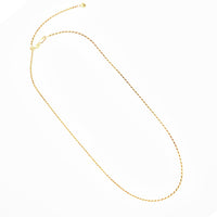 Made In Italy Gold Plated Sterling Silver Rope Chain Necklace With Adjustable Slide, 22"