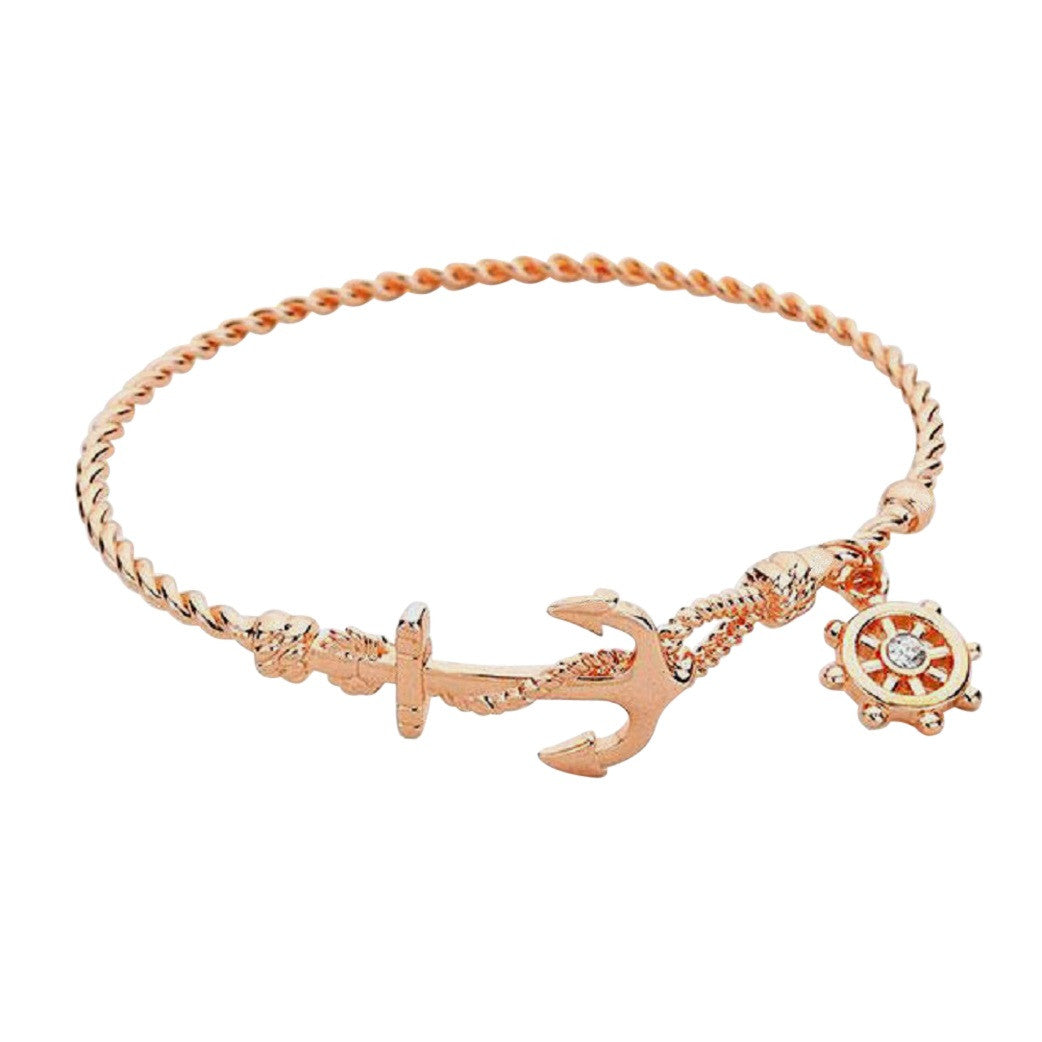 Anchor hot sale bangle bracelet