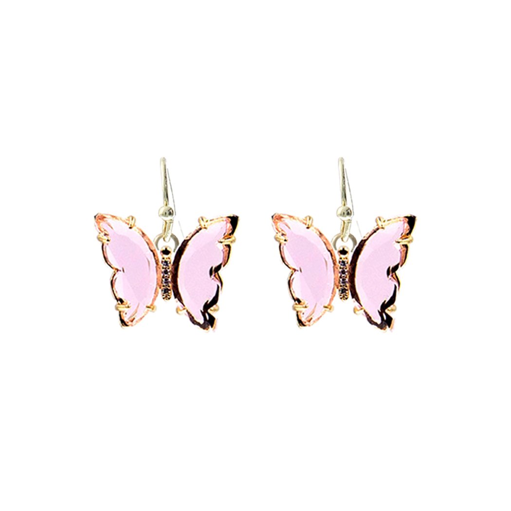 Butterfly clearance crystal earrings