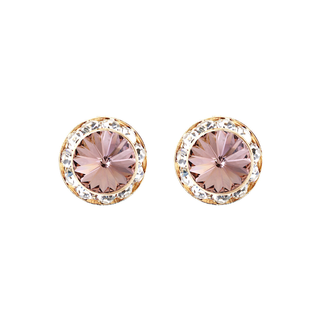Judy Rose Gold Plated Double Pear Cut Swarovski Crystal Drop Earrings |  Fivestory New York