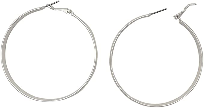 Simplicity Hoop Earrings - small round flat matte classic hoop earring –  Foamy Wader