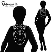 Rosemarie's Religious Gifts Women's Vintage Style Silver Tone Textured Cross Magnetic Pendant On Chic Interwind Double Strand Paperclip Chain Necklace, 18"+3" Extender