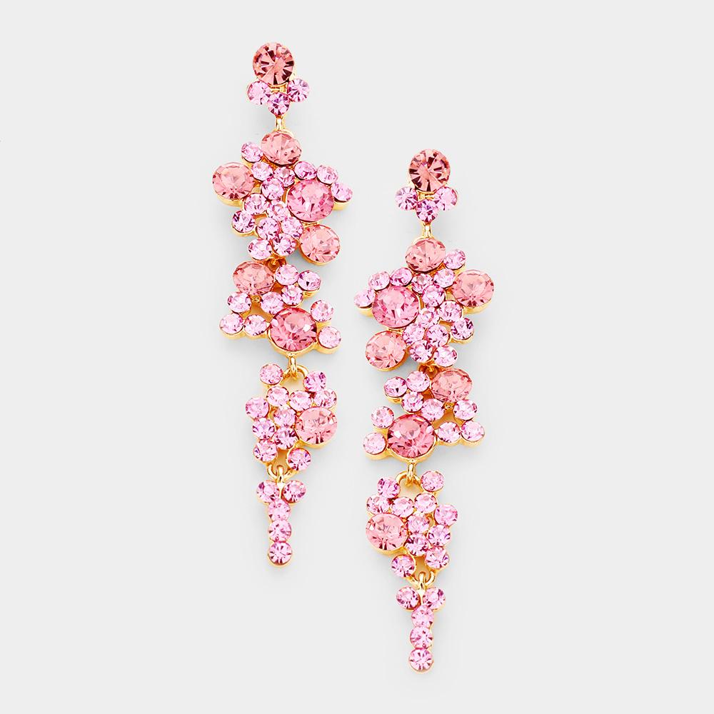 Spectacular Swirled Lampwork is the Focal Interest in These Colorful Dangle, Drop Earrings. NE273 offers