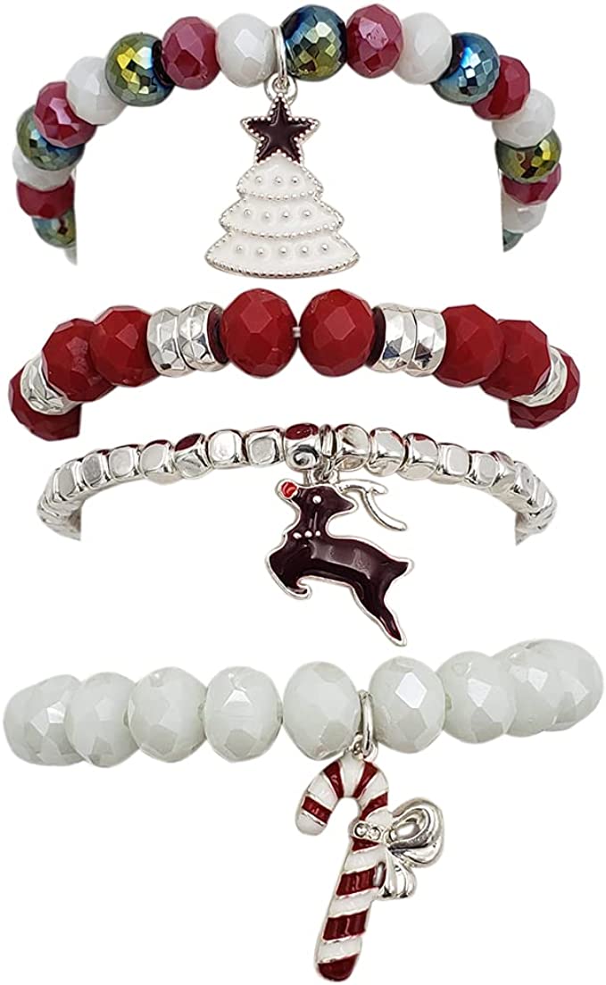 Christmas on sale stretch bracelets