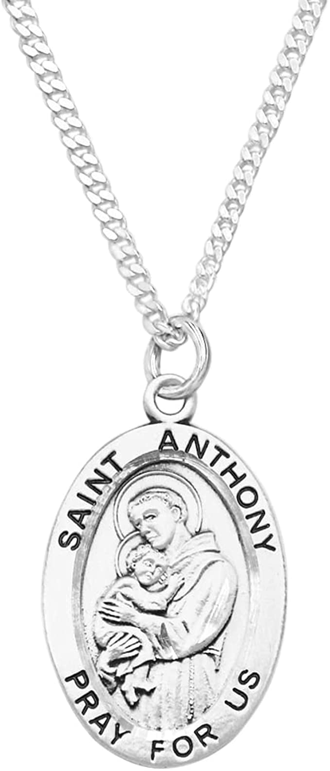 St anthony store pendant silver