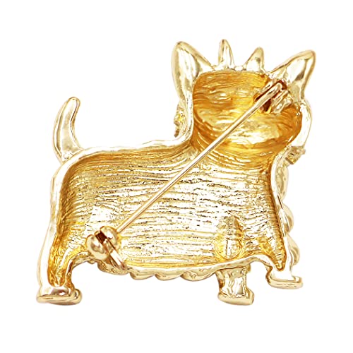 2 Colors Avaibale Enamel Christmas Dog Brooches For Women in 2023