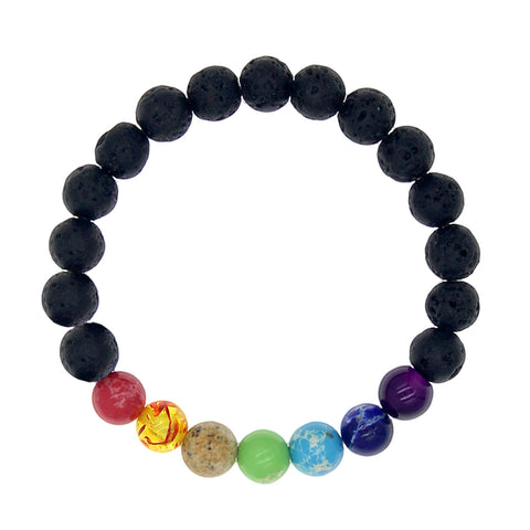 Colorful and Chunky Rainbow Links Curb Chain Bracelet