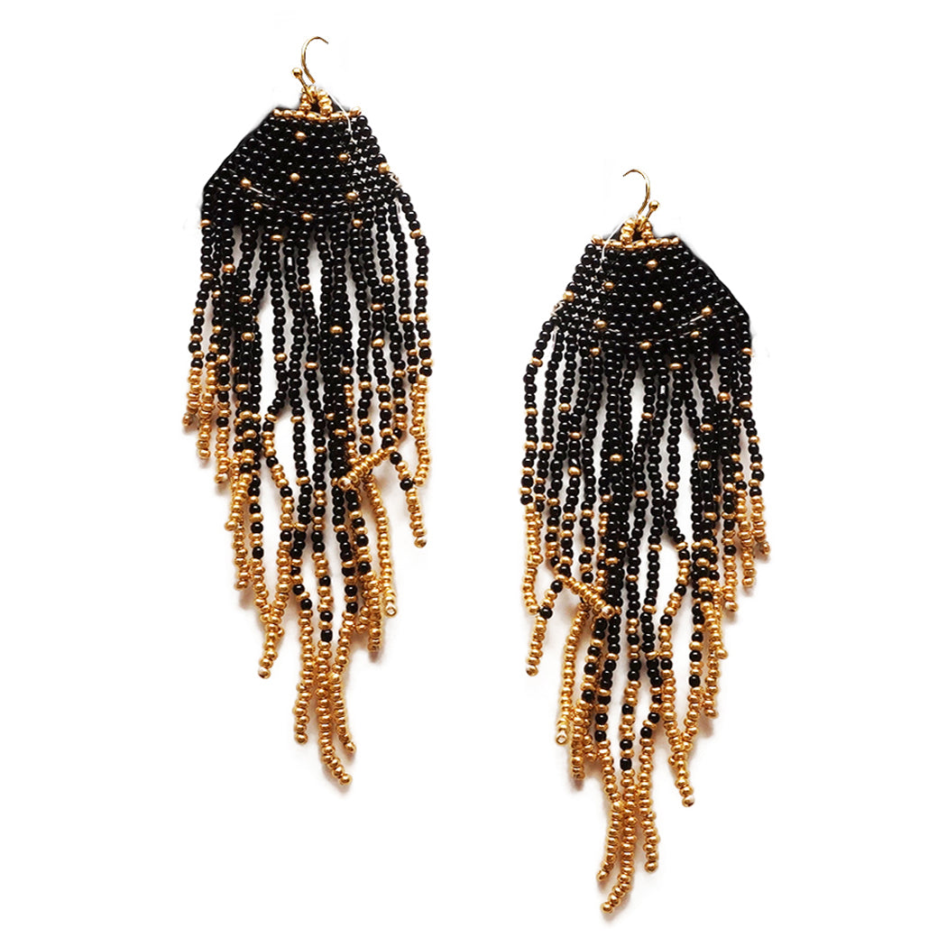 Gold tassel earrings | Gold tassel earrings, Tassel earrings, Gold tassel