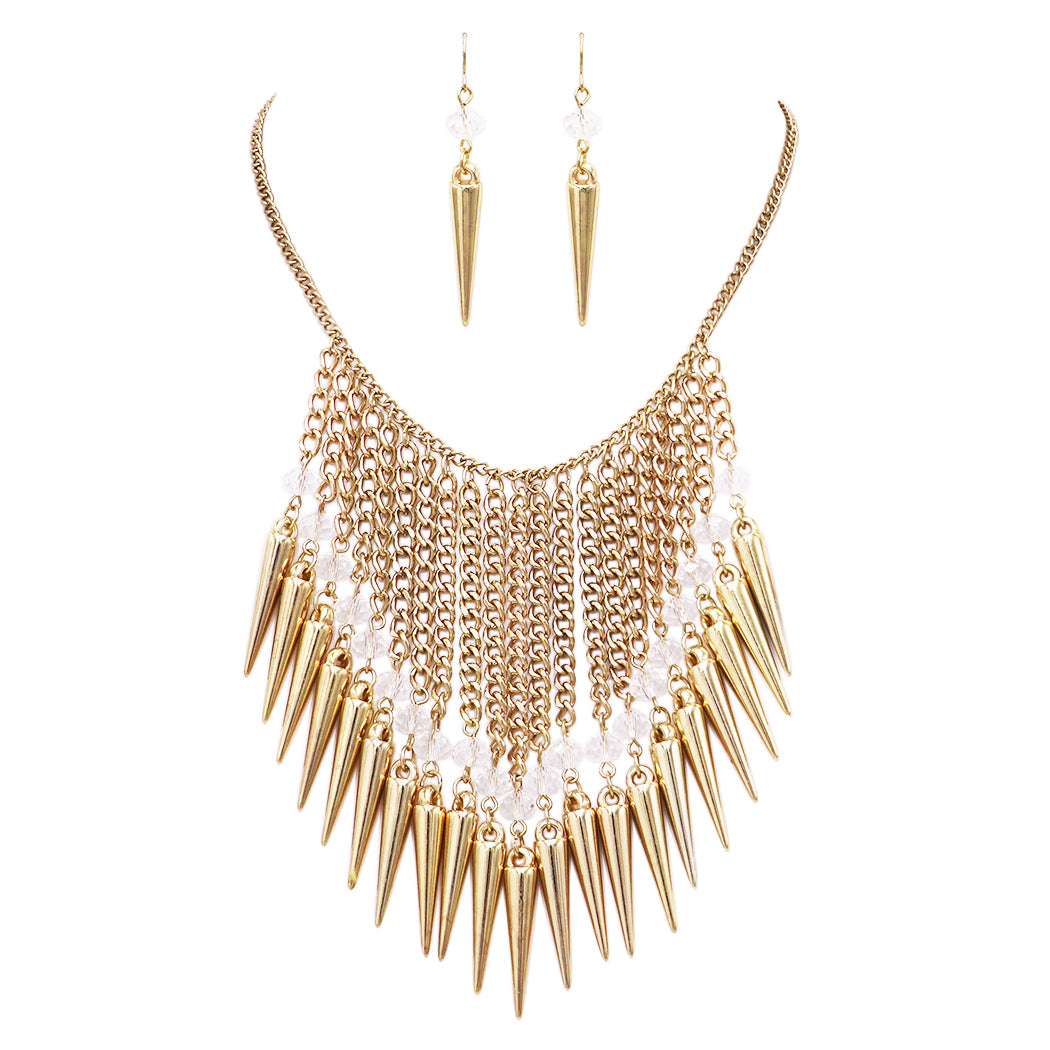 Spike Gold Necklace – Dinari Jewels