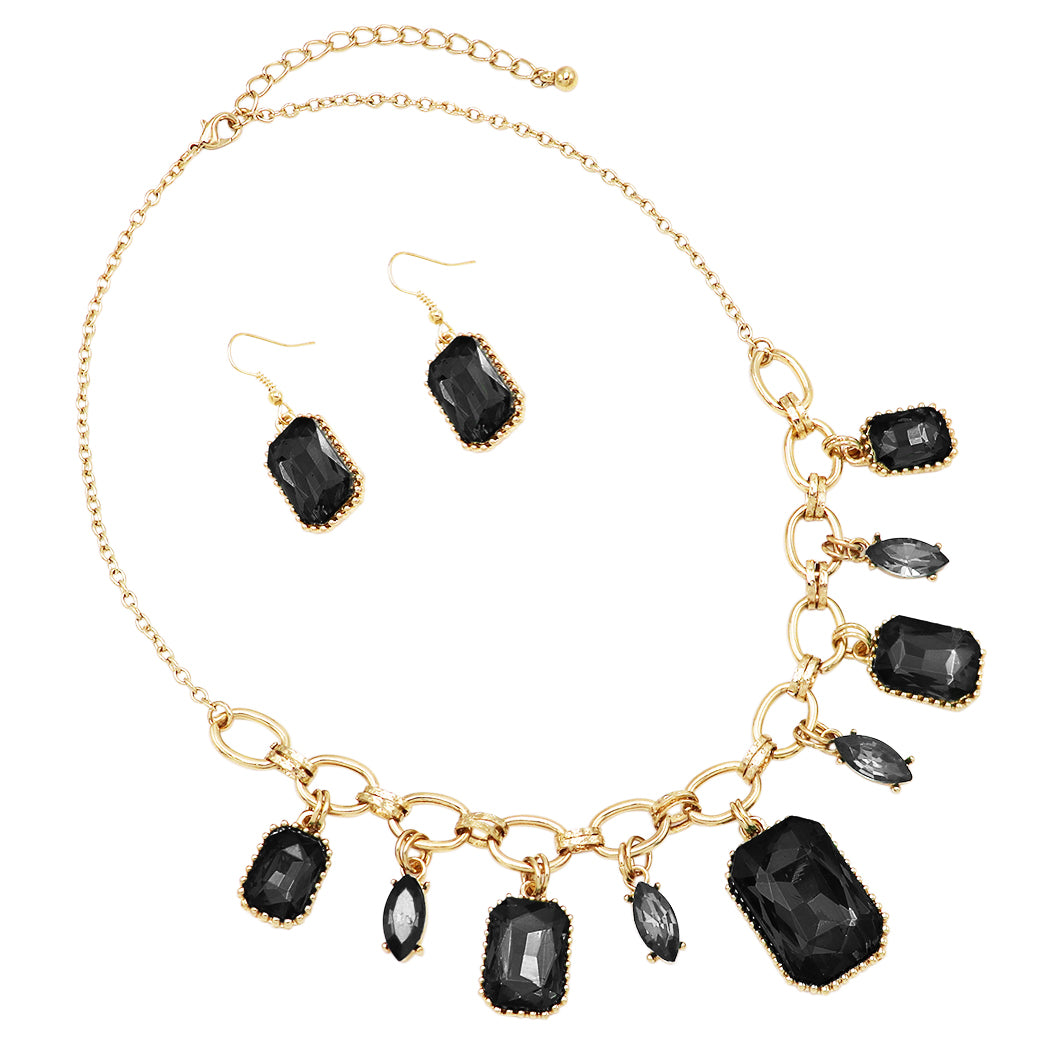 Black Onyx Elegant Rose Gold Jewelry Set – WholesaleLeatherSupplier.com