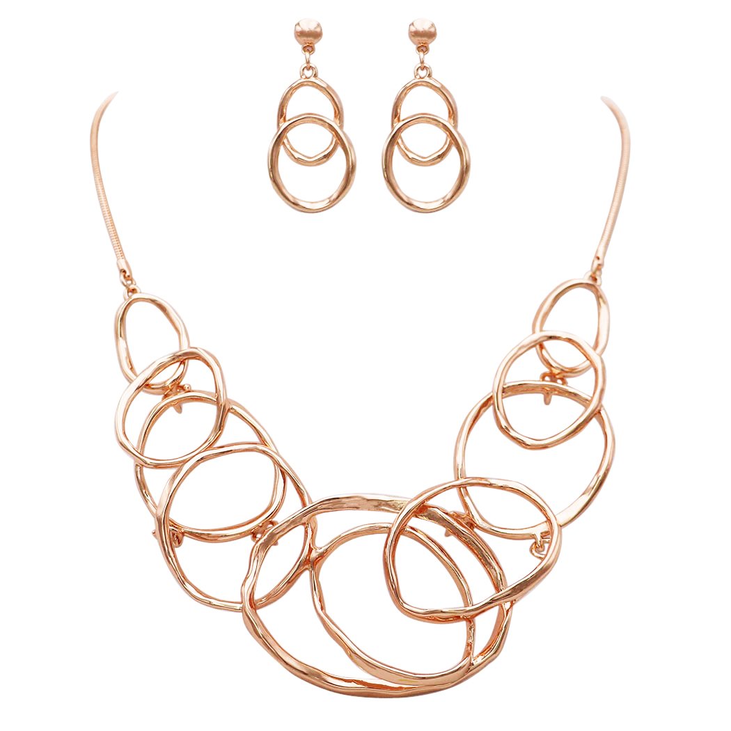 Rose gold hot sale statement jewelry