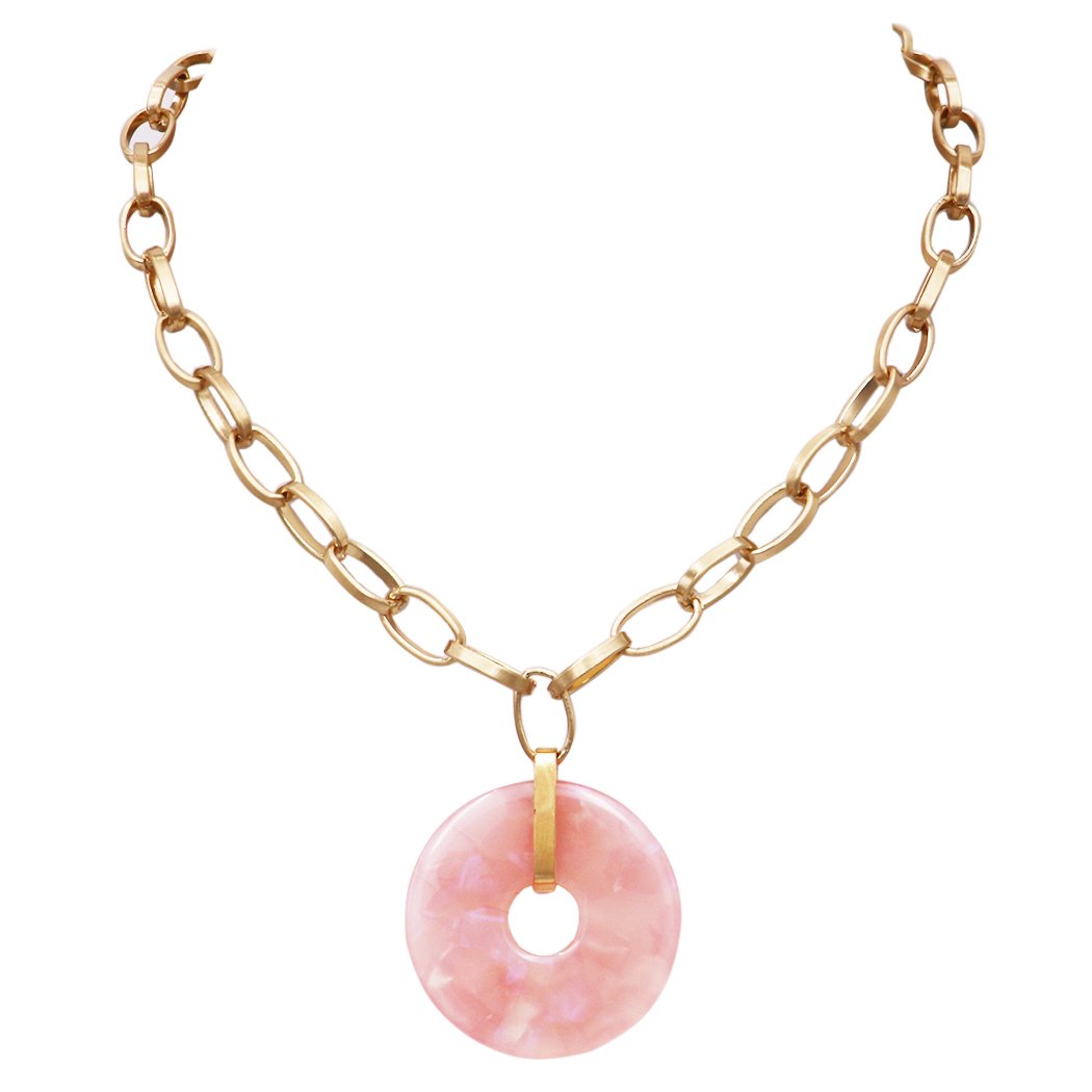 Chunky Pink Fuchsia Magenta Bead Pearl Long Multi Layered Strand Necklace  Set | eBay